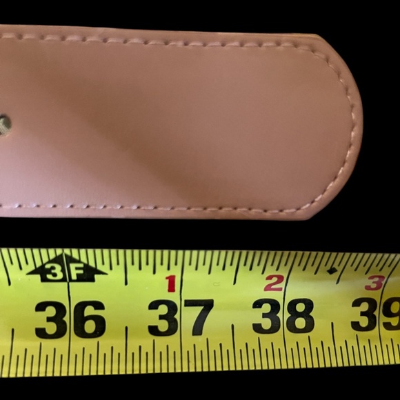 Juicy Couture Pink Faux Leather Belt Crystal Heart Buckle Coquette Cowgirl NWT - Picture 6 of 10